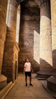 Inside Egyptian temple